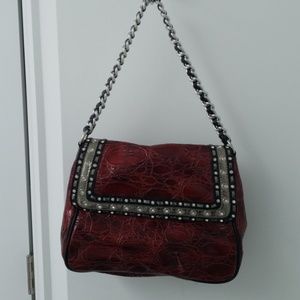 Dark red purse